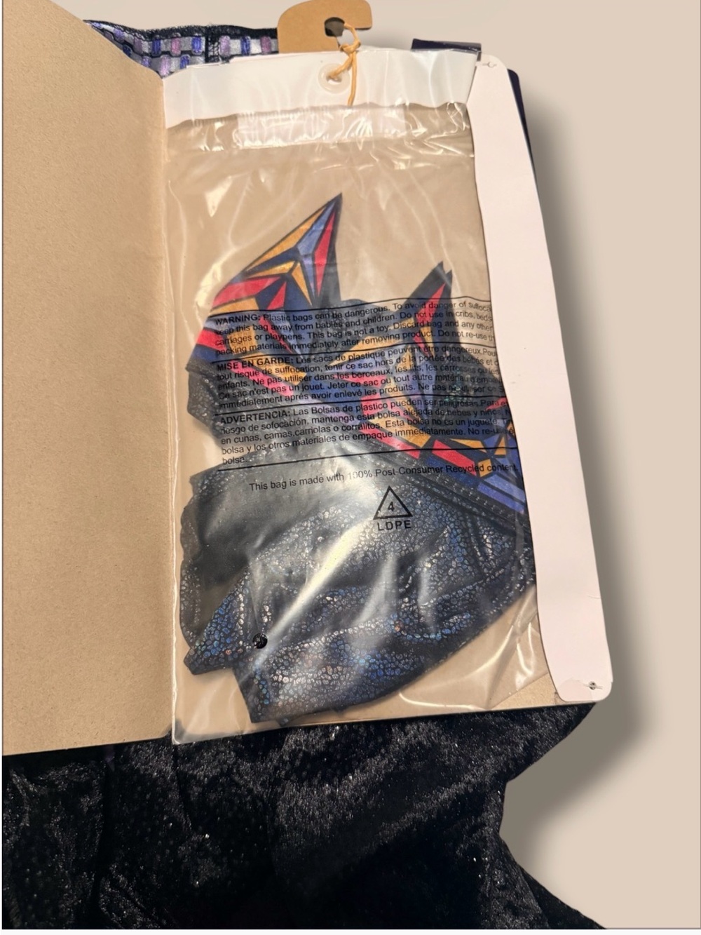 New! Disney Evil Queen Girls' Costume - (Snow White) Black & Purple (XS 4/5) - Picture 4 of 4